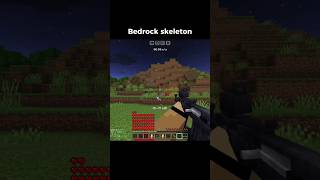 Java vs Bedrock skeleton 🥀 #viralvideos #minecraft
