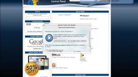Iniciar sesión en cpanel