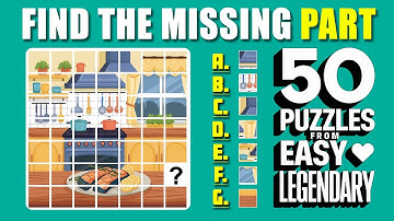Can You Find the Missing Piece? 🔍 Easy to Legendary Puzzle Challenge | EP:86