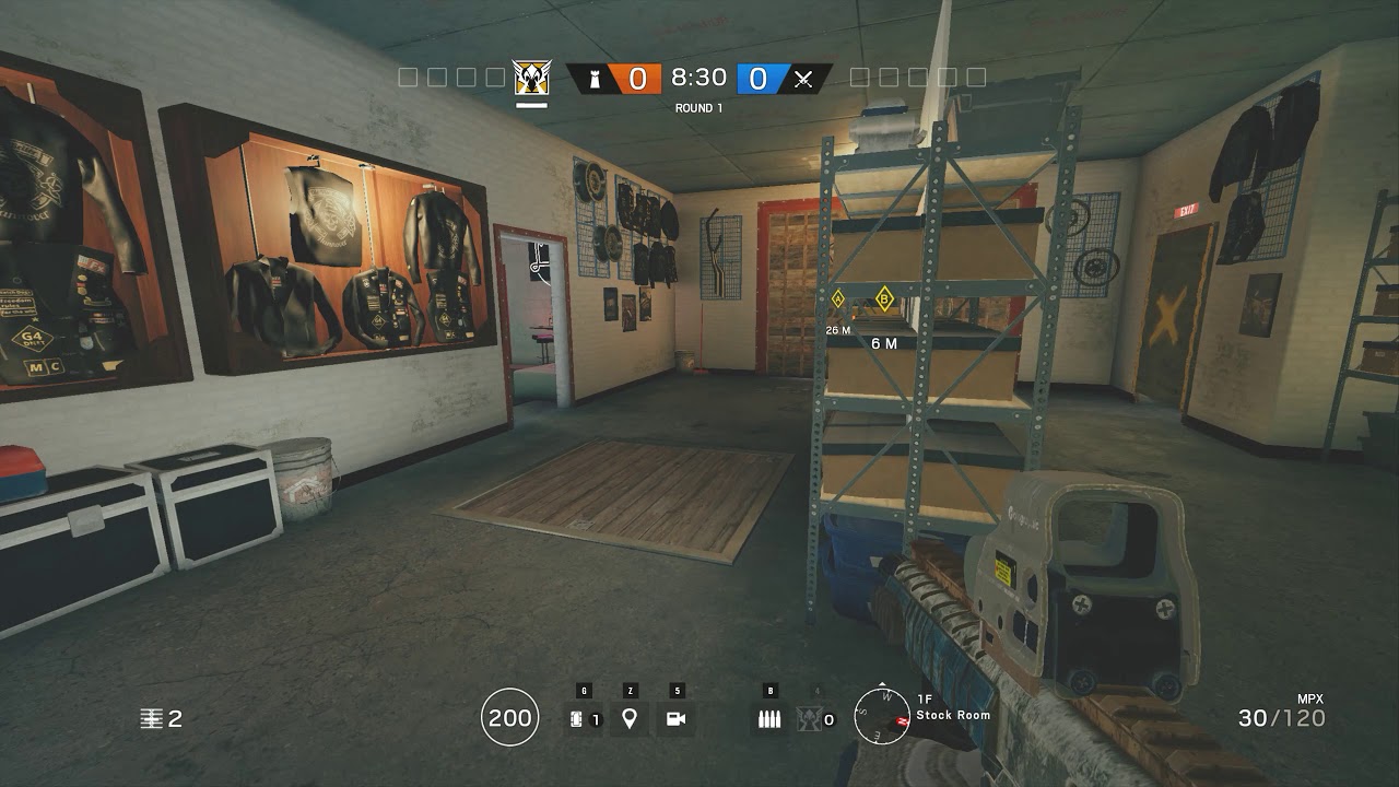 My preferred Valk cams on Club House when defending Bar/Stock