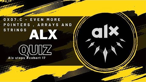 0x07. C - Even more pointers, arrays and strings Quiz