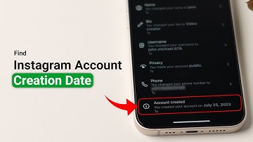 How to Find Instagram Account Creation Date?