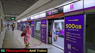 [Final Trainset Debut] SBST NEL ALSTOM Metropolis RC751A Set 7043/7044 At NE15 Buangkok Platform A