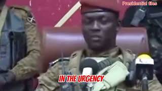 Captain Ibrahim Traore First Powerful Speech When He Took Over Power
