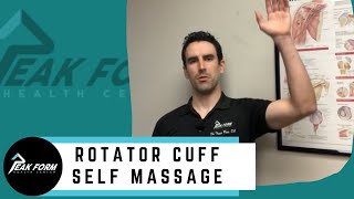 Rotator Cuff Self Massage for Rotator Cuff Strain and Impingement Syndrome | San Diego Chiropractic