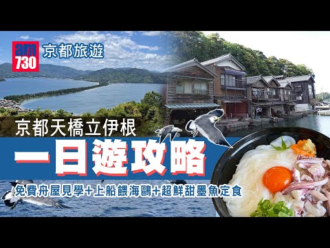 京都旅遊｜京都天橋立伊根一日遊攻略 免費舟屋見學+上船餵海鷗+超鮮甜墨魚定食