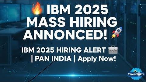 🔥IBM ASE Mass Hiring 2025 | IBM Off-Campus Drive 2025 | IBM PAN India Hiring Started | Don