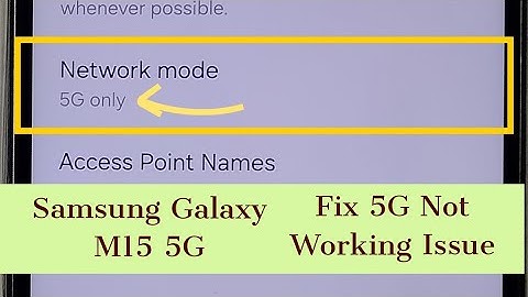 Samsung Galaxy M15 5G | Fix all 5G Network Problems | 5G Not Working | No 5G Symbol | 100% Solved