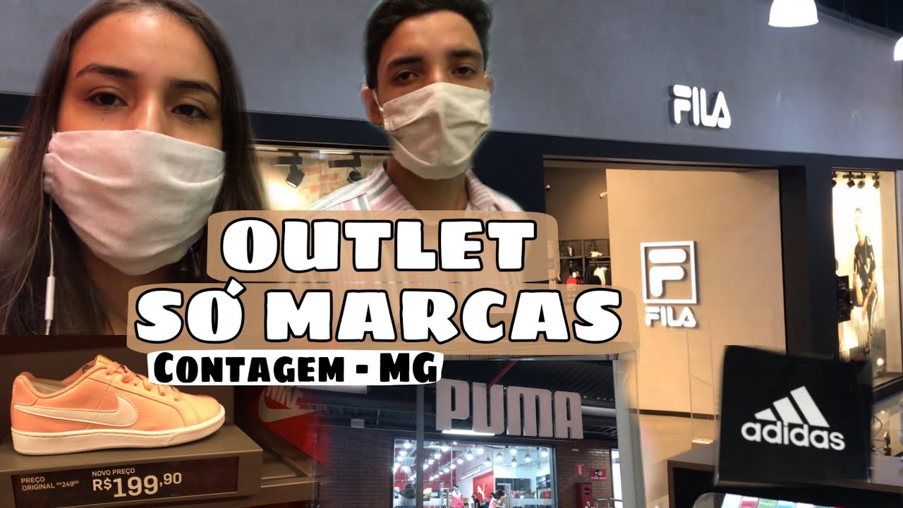 TOUR OUTLET SÓ MARCAS CONTAGEM MG - Tour Pelas Lojas Nike Puma Adidas e  Quanto Custa Roupa de Marca? - YouTube