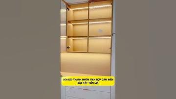 LED thanh nhôm tủ sử dụng cảm biến đóng mở và cảm biến chạm bật tắt tiện lợi