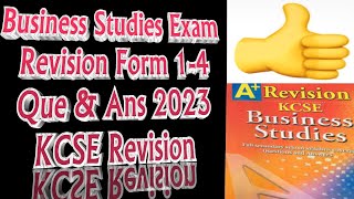 Business Studies KCSE Paper 2 Prediction Revision | Que & Ans | Business Studies Que & Ans 2023 screenshot 1