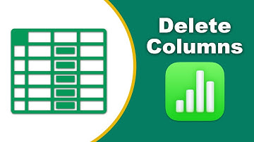 How to delete a column in Apple Numbers (Spreadsheet) on Mac