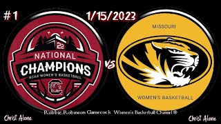 #1 South Carolina Gamecock Women's Basketball vs. Missouri Women's BB - ( Full Game - 1/15/23 - HD )