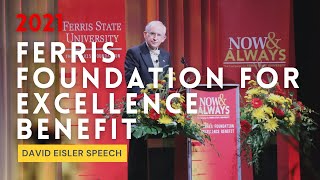 2021 Ferris Foundation Benefit for Excellence Speeches: David Eisler