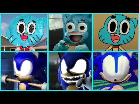 Sonic The Hedgehog Movie - Gumball VS DING DONG HIDE AND SEEK Uh Meow All Designs Compilation 2