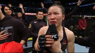 UFC 248: Zhang Weili & Joanna Jedrzejczyk Octagon Interviews