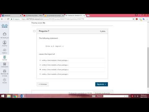 Evaluación: Module 4 test *Programación Python* Resuelto Cisco