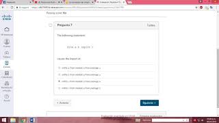 Evaluación: Module 4 test *Programación Python* Resuelto Cisco