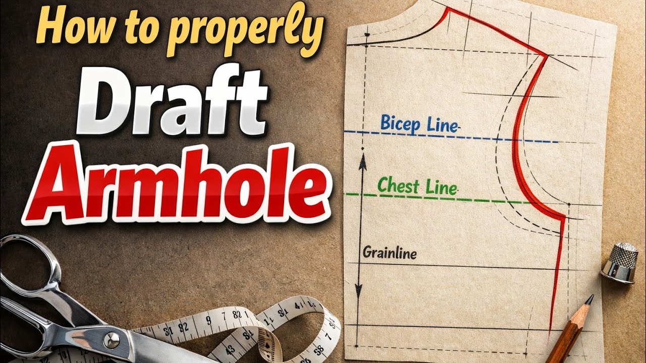 КАК СДЕЛАТЬ ВЫКРОЙКУ ПРОЙМЫ ДЛЯ ПОДМЫШКИ