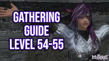 FFXIV 3.0 0666 Gathering Guide Level 54 to 55