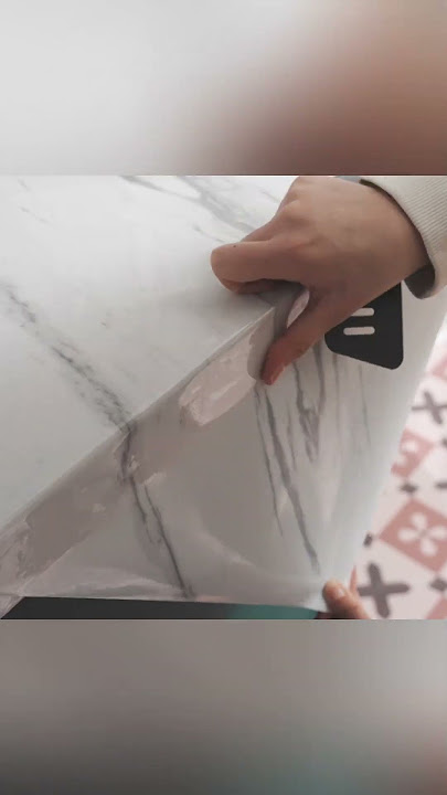 Countertop DIY Marble Effect Contact Paper | USING PEEL & STICK CONTACT PAPER| RENTER FRIENDLY