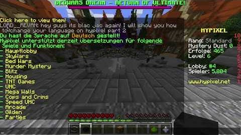How to change your language on hypixel PART 2