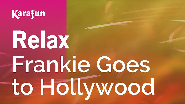 Relax Karaoke version - Karaoke performance video thumbnail