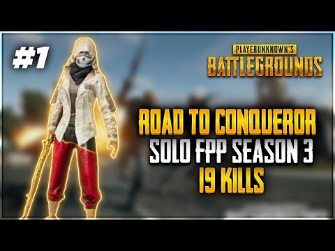 PUBG Mobile Road To CONQUERER | Solo FPP SEASON 3 | 19 kills | Arrwo Gaming