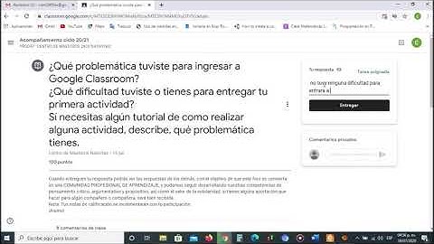 Cómo contestar una pregunta en Classroom