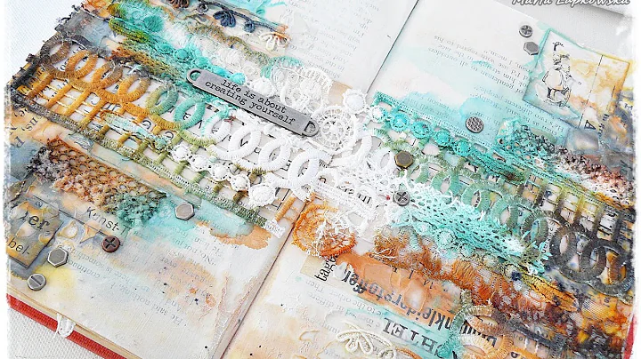 Mixed media art journal for Finnabair tutorial