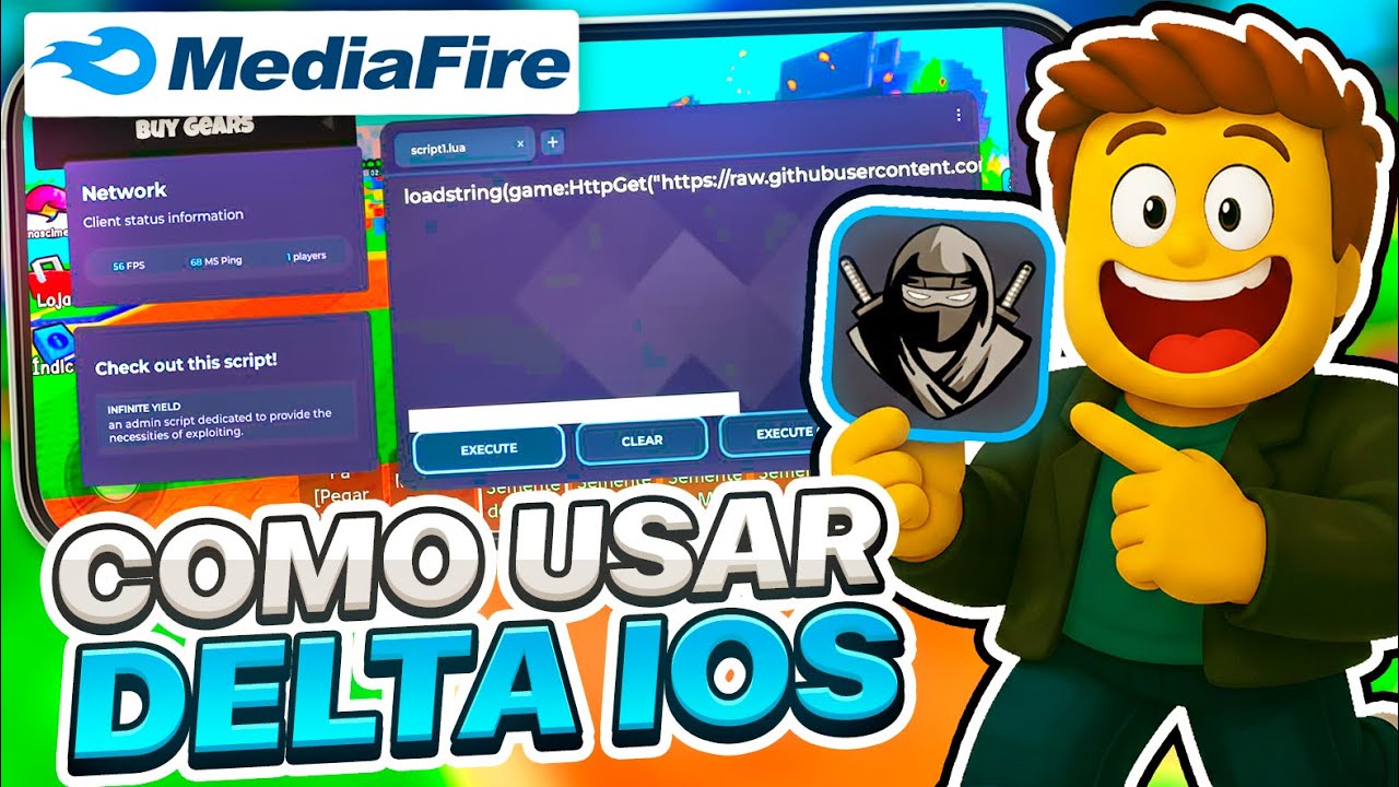 ✅COMO BAIXAR Executor DELTA NO IPHONE IOS 100% ANTI BAN SEM KEY + LINK DIRETO MEDIAFIRE 2025 ROBLOX