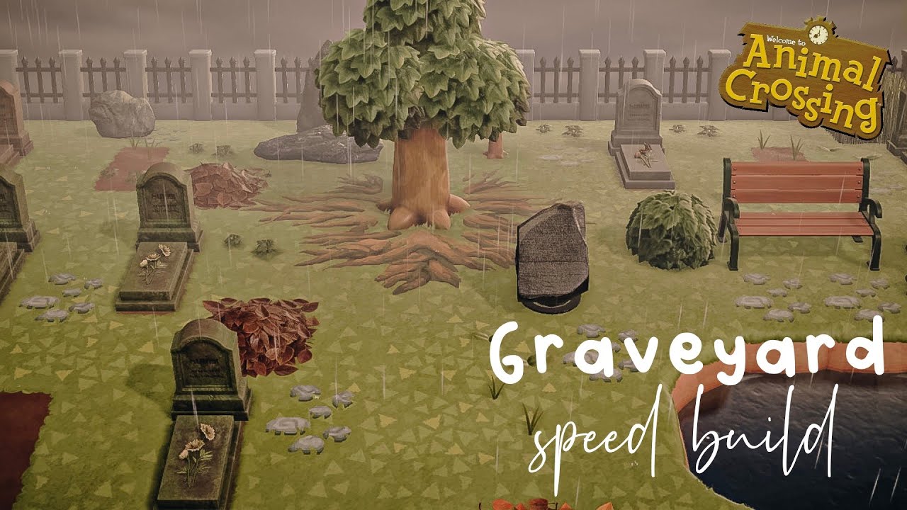 Foggy Graveyard Speed Build Animal Crossing New Horizons YouTube