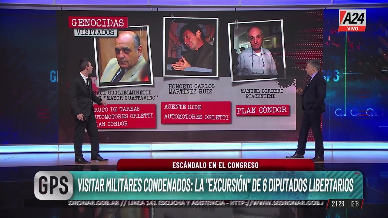 GPS: qué hay detras de la visita de diputados libertarios a militares condenados