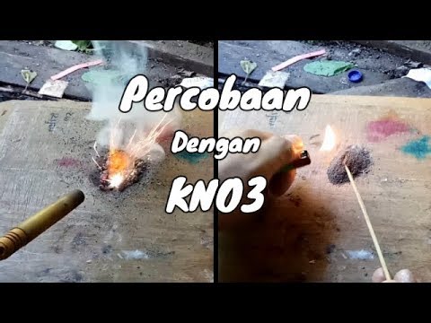 Percobaan dengan KNO3 (Potasium Nitrat)