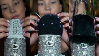 ASMR Tingly Triggers On The Mic 📍 (Needles, Scratching, Glass)