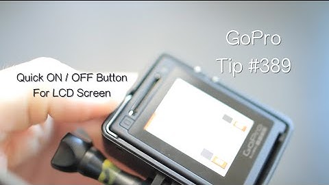 Hero4 Silver - Quick On / Off Button For LCD Screen - GoPro Tip #389 | MicBergsma