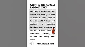 What Is the Google Android SDK | Android Exam | Android Interview Questions and Answers