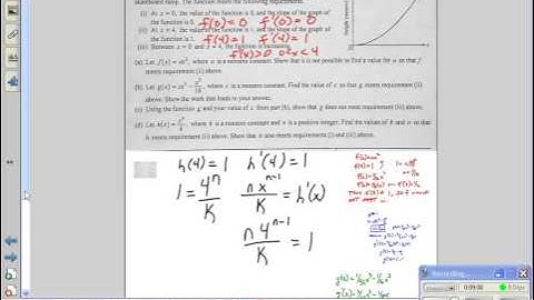 2006 AP Calculus Free Resonse Form B #3 -- Juda math