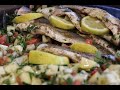 سهلة جدا وصفة سمك البريقات و الخضار