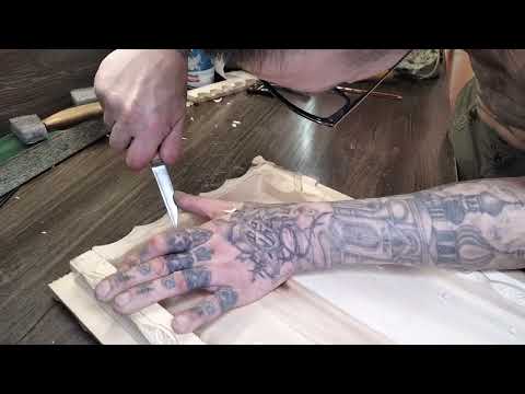 Видео: как нарезать  орнамент на внутренней стороне бортов нард. урок резьбы по дереву.мастер класс .резьба