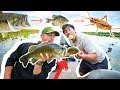 FOOD CHAIN Fishing CHALLENGE! ( BIG FISH Surprise )