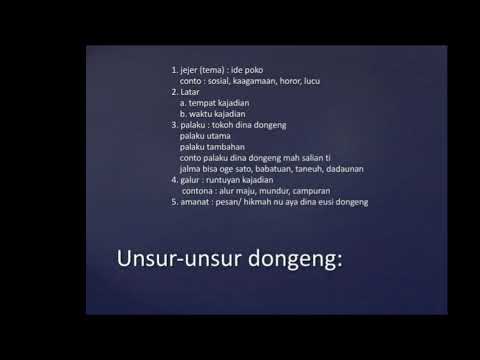 Unsur Dongeng Sunda Dengan