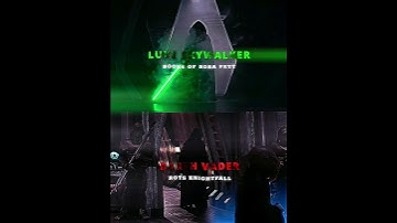 Knightfall Vader vs Luke Skywalker