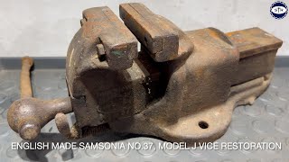 English Made Samsonia No.37 Model J Vice Restoration  4K