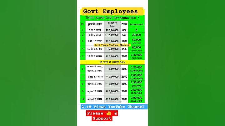 Income tax calculation new regime for govt employees