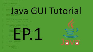 Java GUI Tutorial EP.1 - Introduction