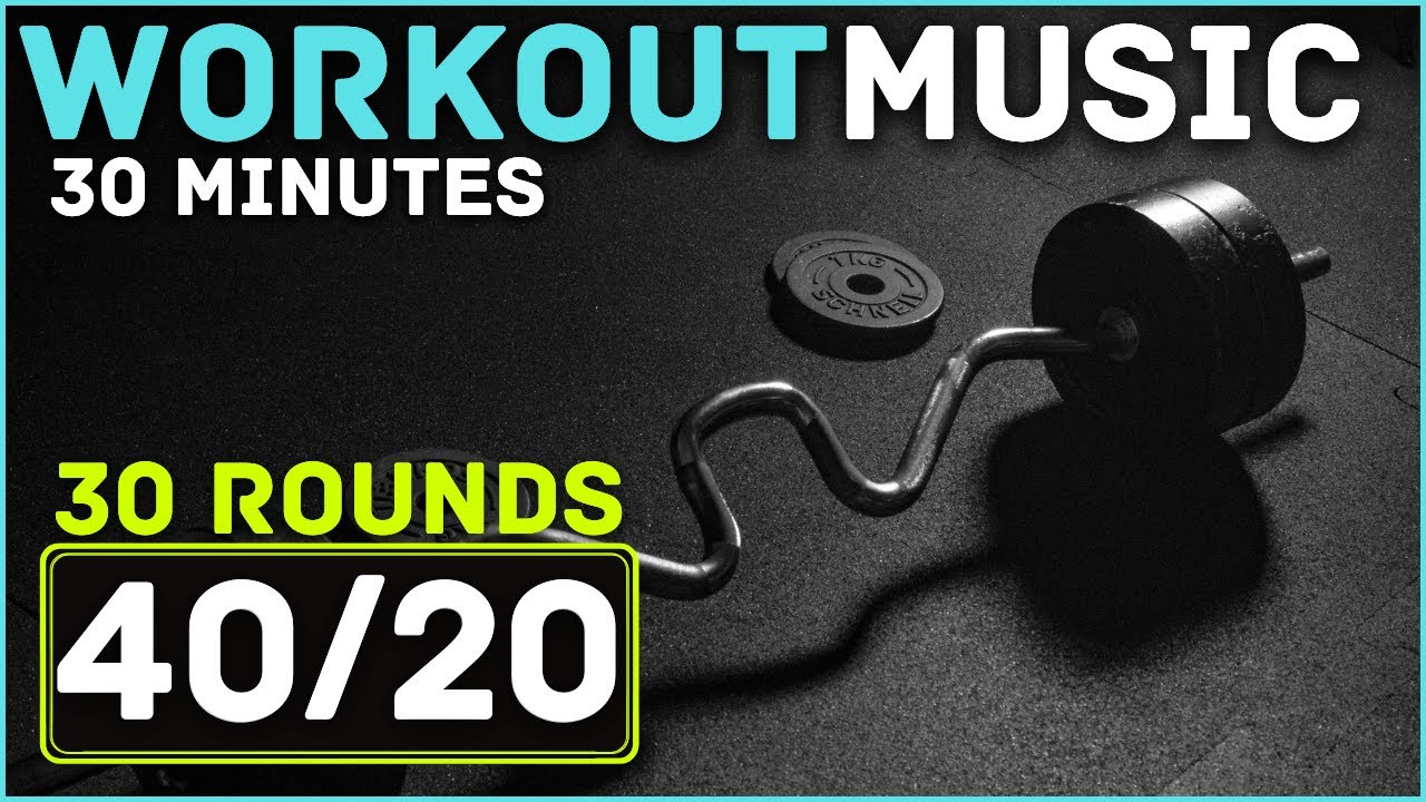 HIIT Workout Timer With Music // 40 seconds on 20 seconds off - YouTube