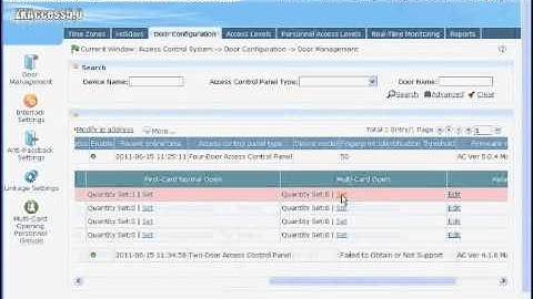 ZKAccess 5.0 Tutorial 3.5Other door parameters settings