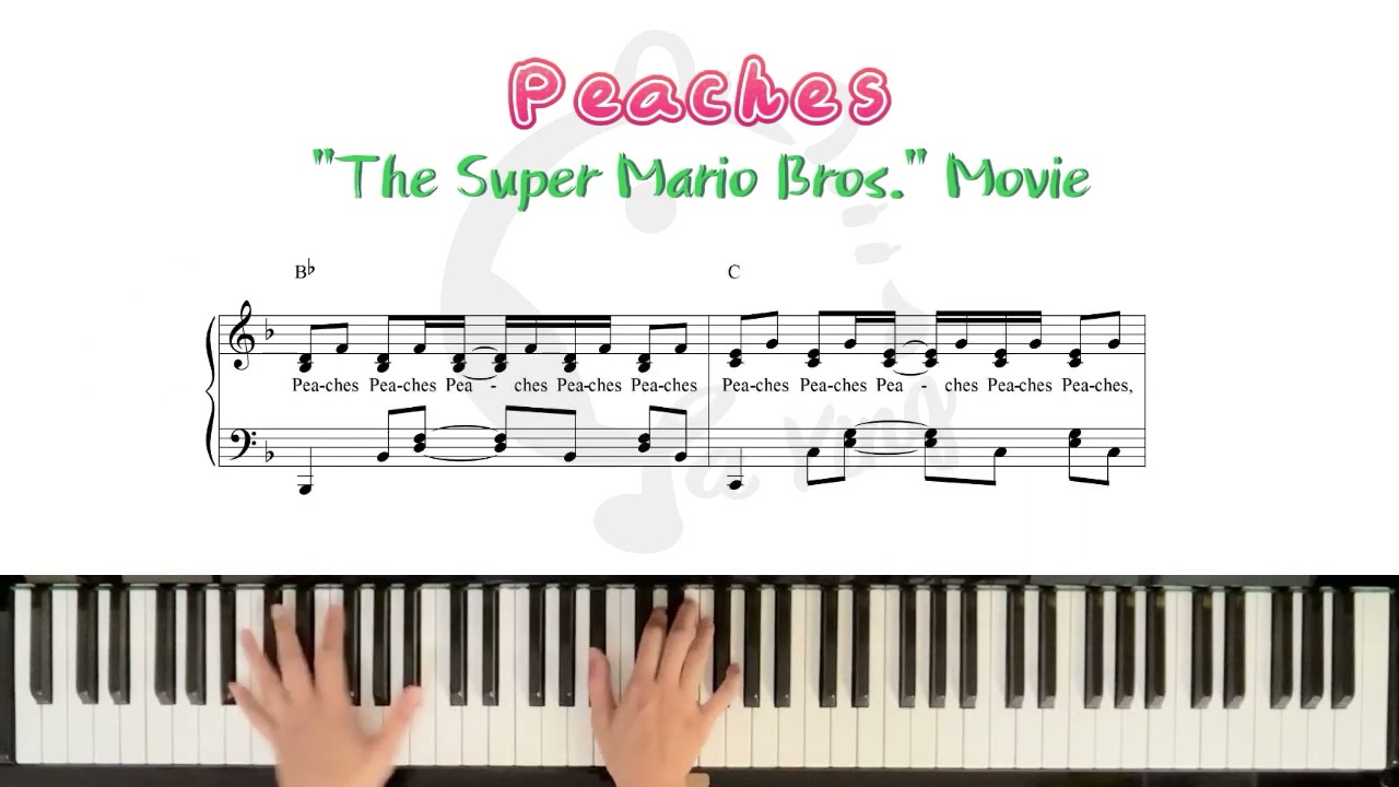 Jack Black - Jack Black《Peaches》in F Major, The Super Mario Bros. Movie  Hoja by Ga-Ying