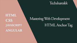Famous HTML Anchor Tag | Mastering of Web development | Part - 11 Wealth